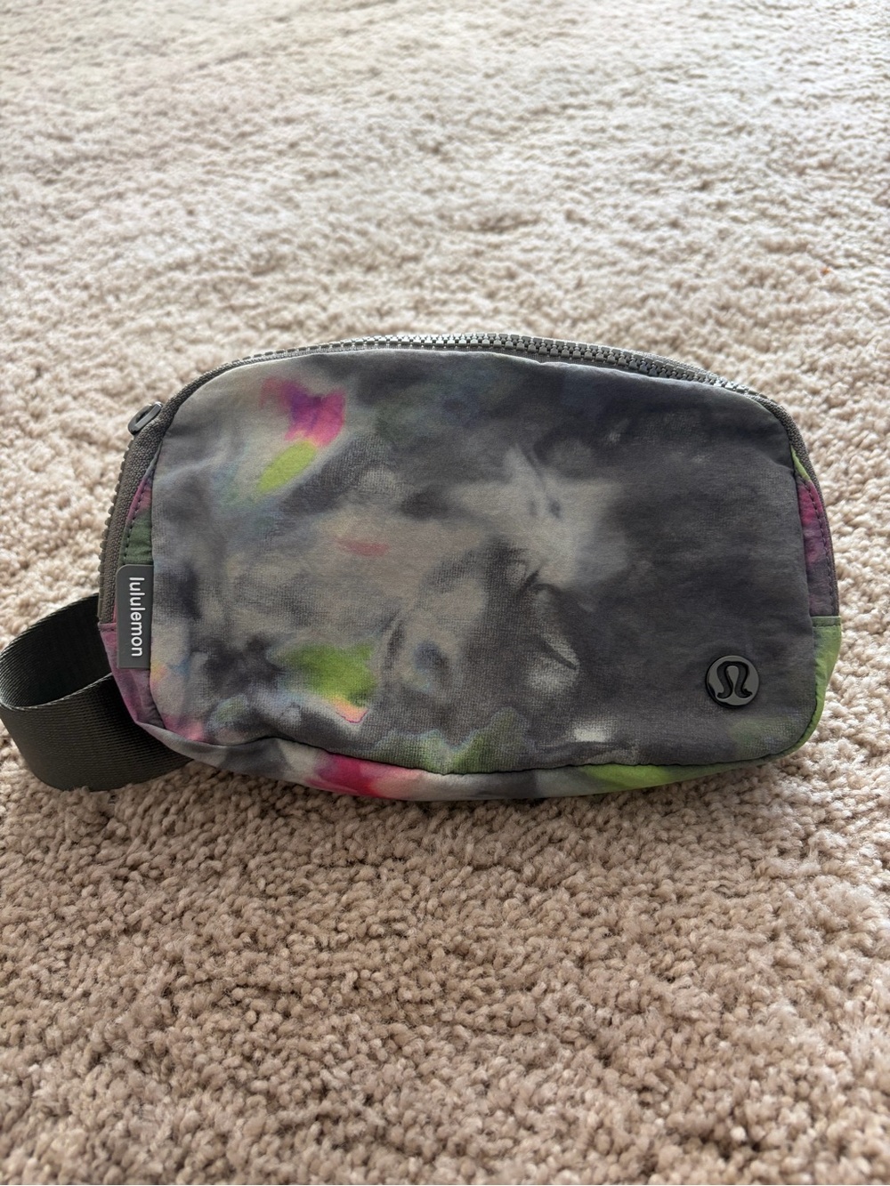 lululemon Gray Tie-Dye Waist Pack